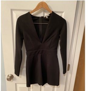 Black Long sleeve Romper
